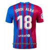 FC Barcelona Jordi Alba 18 Hjemme 2021-22 - Herre Fotballdrakt